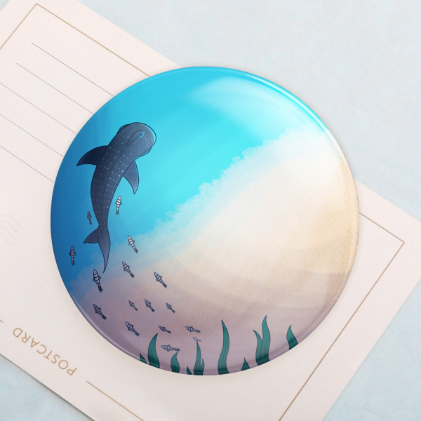 Whale Shark Holographic Badge