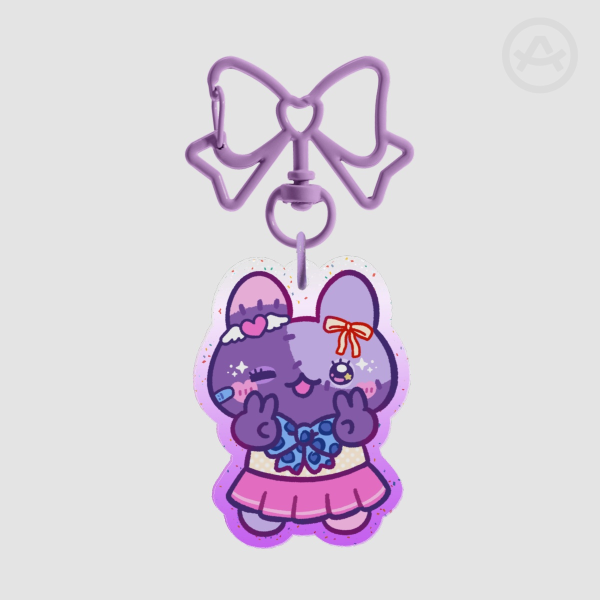Colored Edge Acrylic Keychains