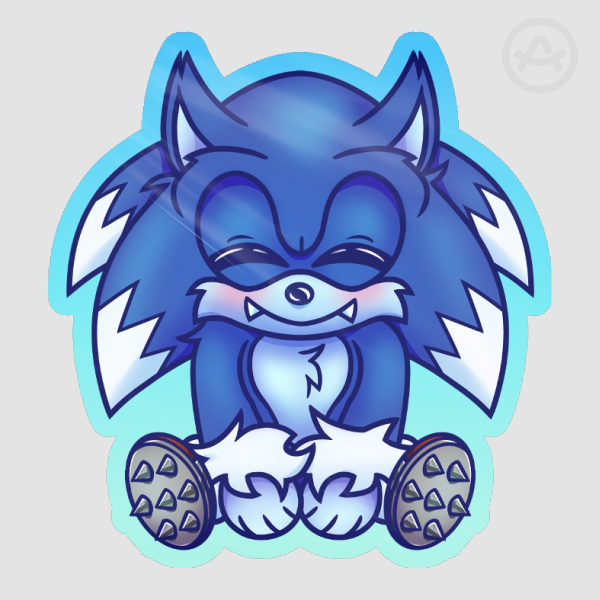 Werehog Colored Edge Glossy Sticker