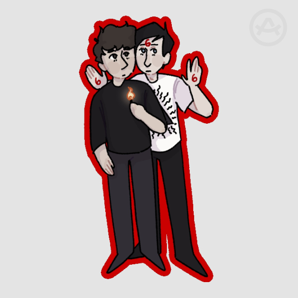 dan and phil crafts sticker
