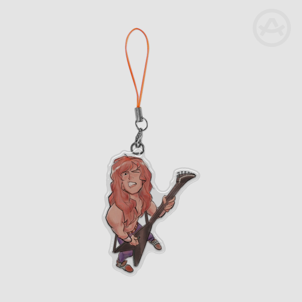 Dave Mustaine Epoxy Acrylic Keychain