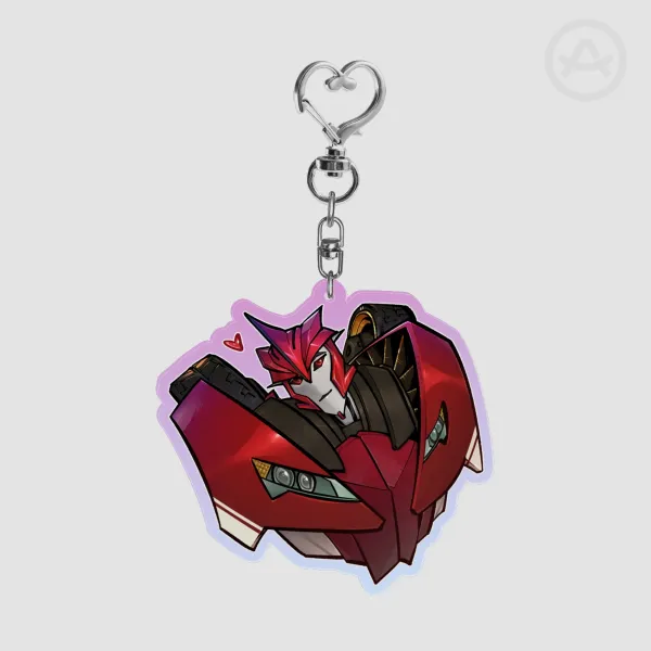 Knock Out Acrylic Keychain