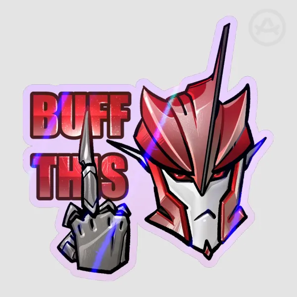 Knock Out Sticker (Holo lights)