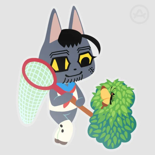 AC Kitty Ogata 3 Die Cut Sticker