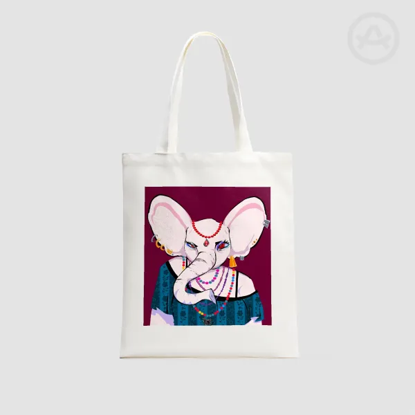 mystical elephant Tote Bag- 13.7″x15.7″(35x40cm)