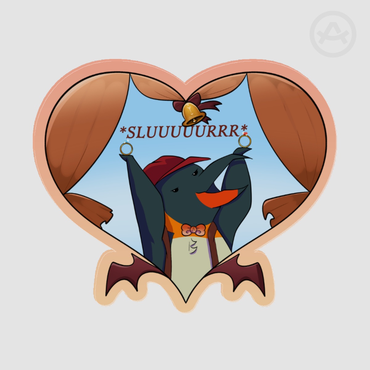 Hell-a-collab wedding slur penguin Acrylic Pins