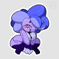 Plushee - Sitting Pretty Sticker