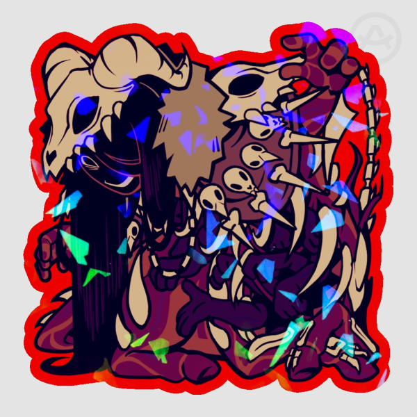 False Idol Colored Edge Holo Sticker