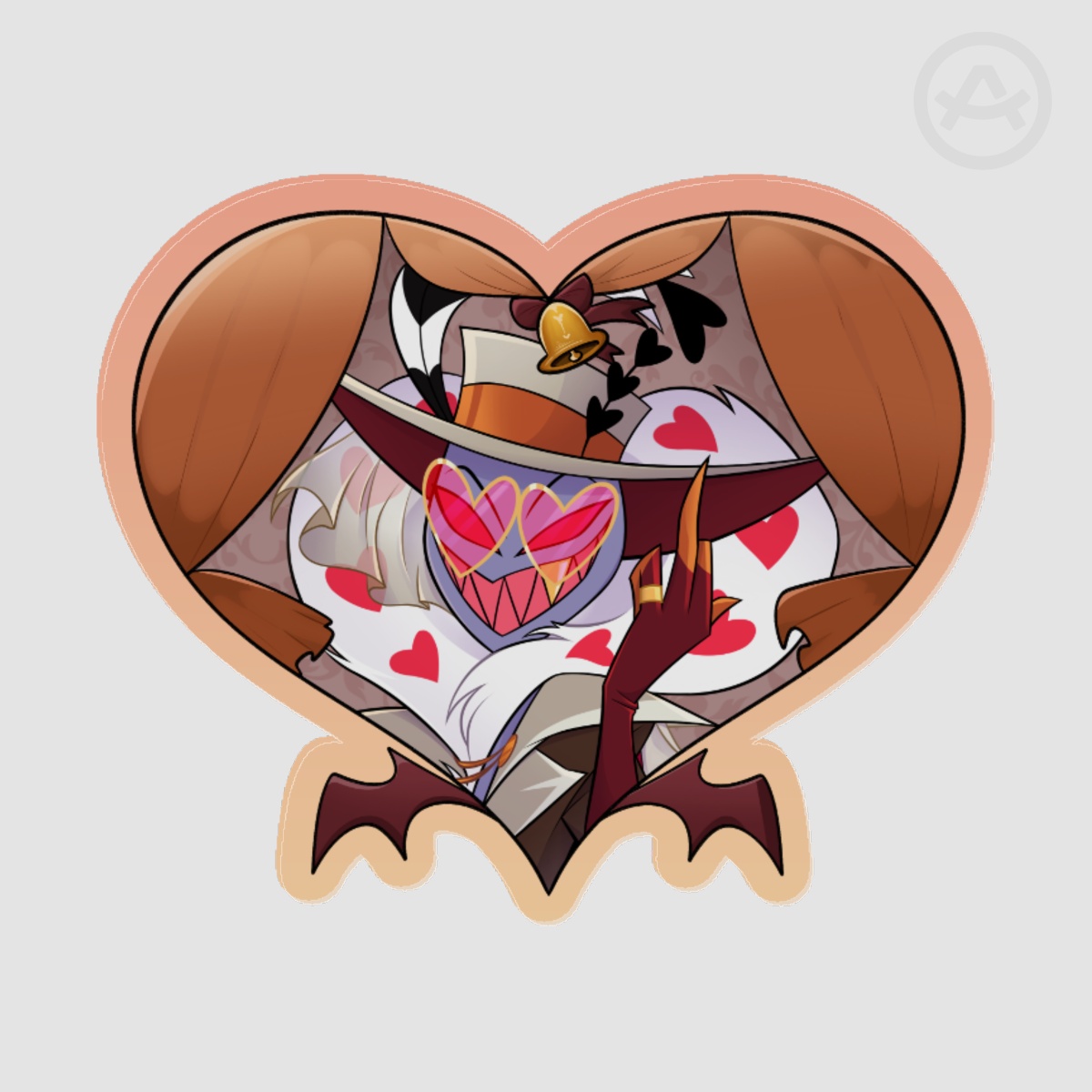 Valentino Hell-a-Collab Acrylic Pin