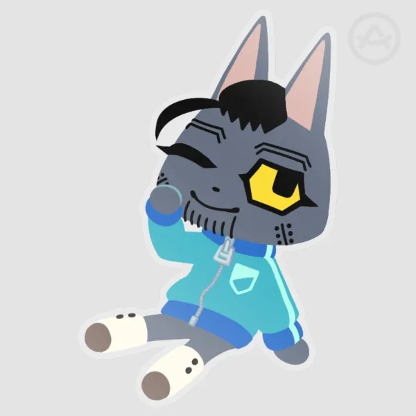 AC Kitty Ogata 2 Die Cut Sticker
