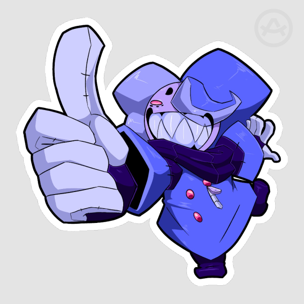 Plushee - Thumbs Up Sticker