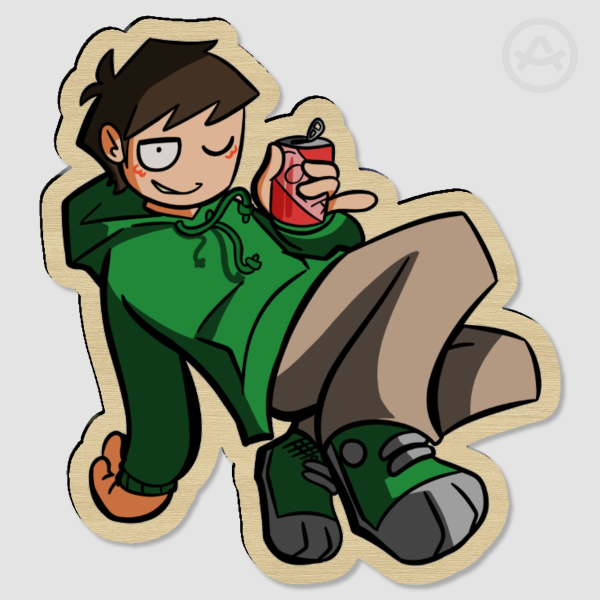Eddsworld Edd Wood Pin