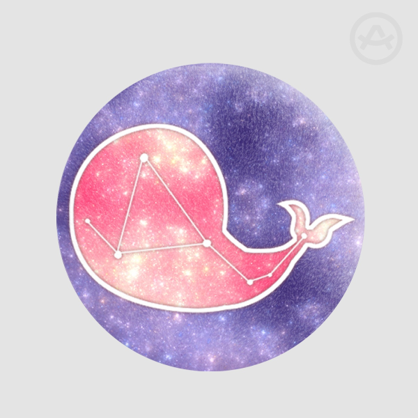 Plush Badge - Space Whale