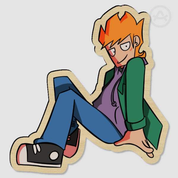 Eddsworld Matt Wood Pin