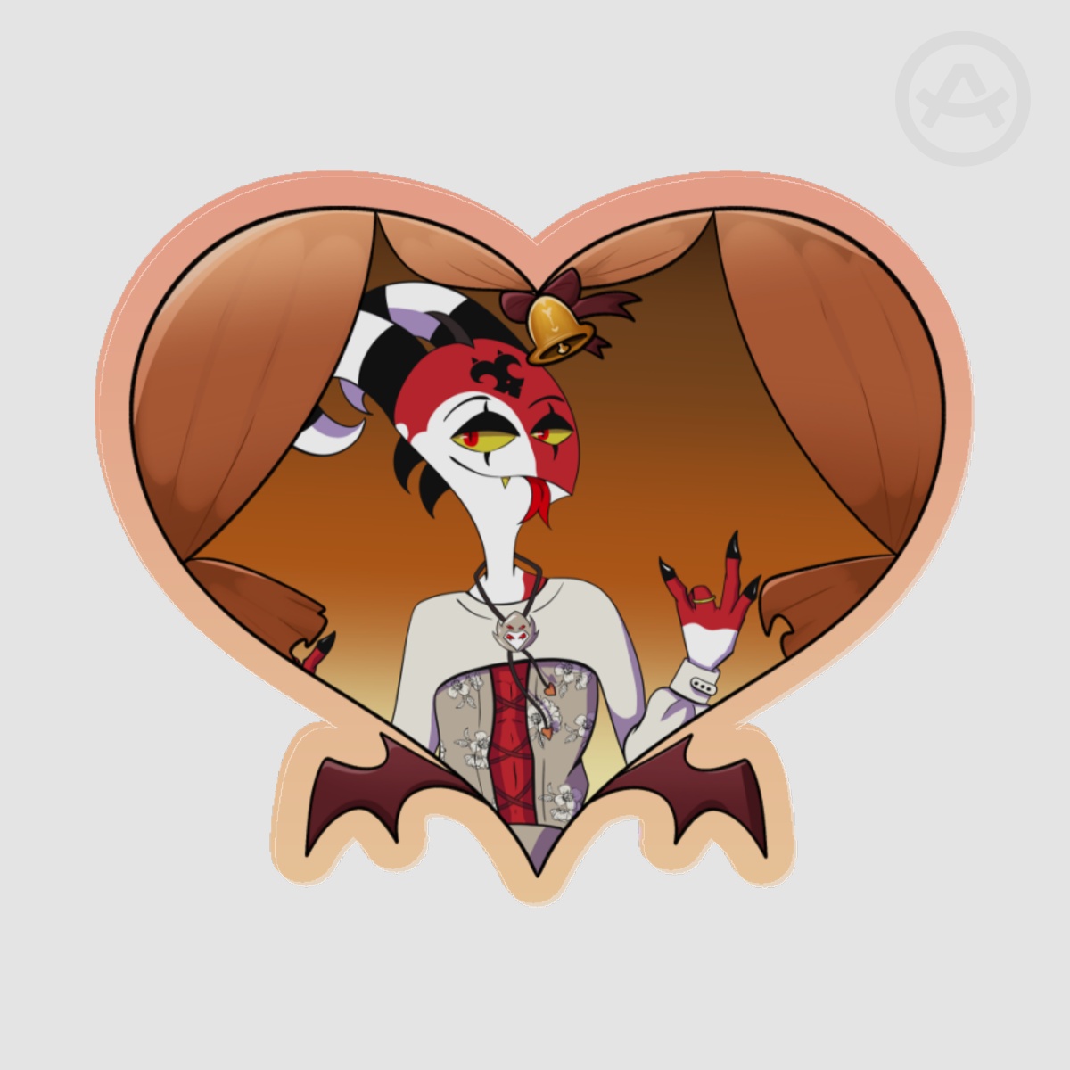 Hell-a-collab wedding Blitzo Acrylic Pins