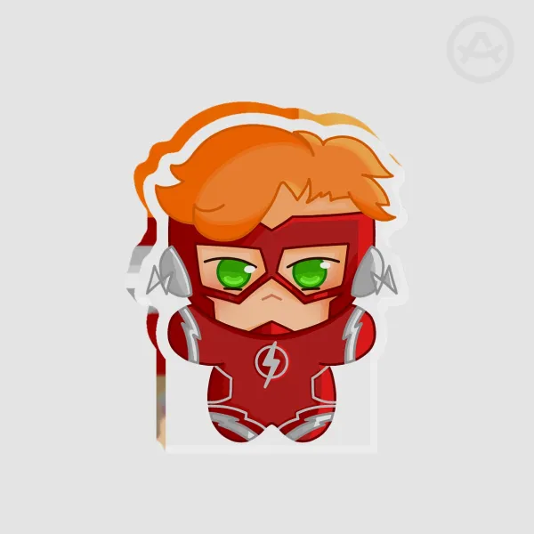 The Flash Rebirth Wally West Thick Acrylic 6cm Standee