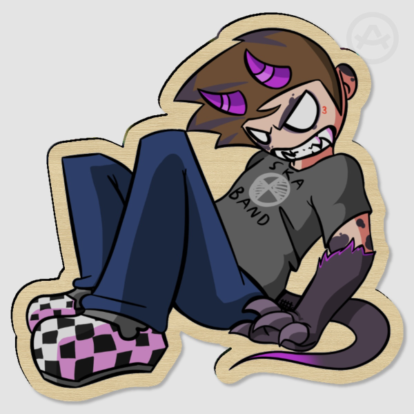 Semi-Transformed Monster Tom Wood Pin