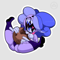 Plushee - Cookie Muncher Sticker