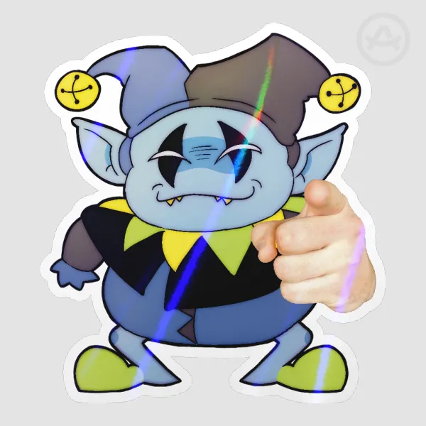 Jevil Pointing Sticker