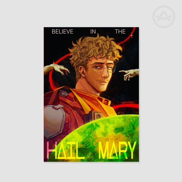 Believe In The Hail Mary A4 Print