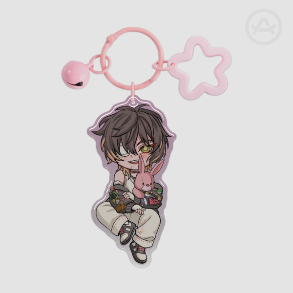 [ Slow Damage ] Towa -  Epoxy Clear Acrylic Keychains