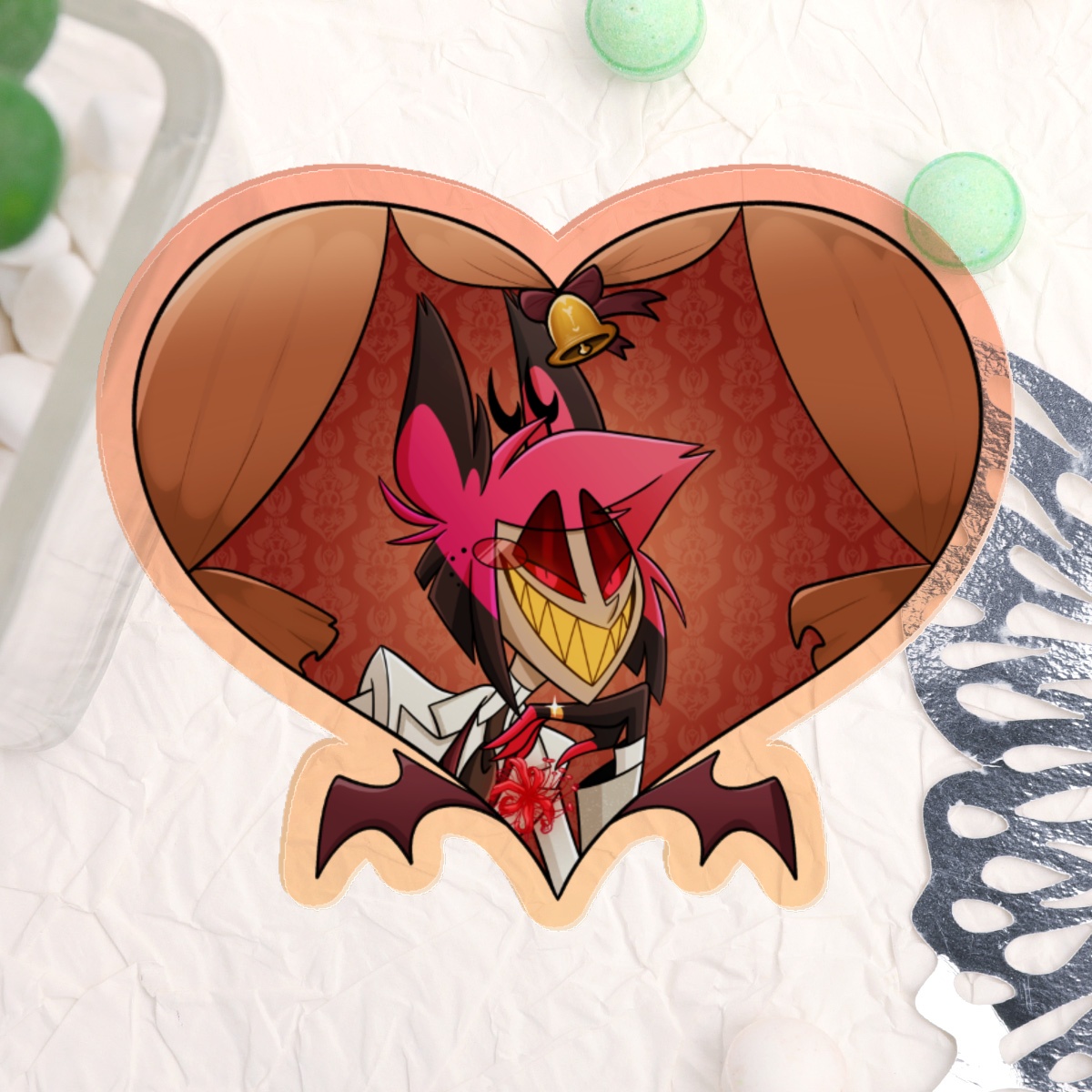 Alastor Acrylic Pin - Wedding Hell-A-Collab