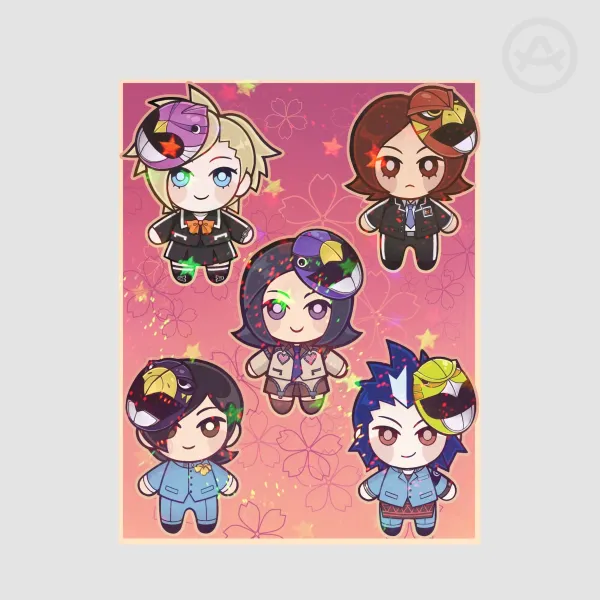 Mask Circle Stickers Sheet