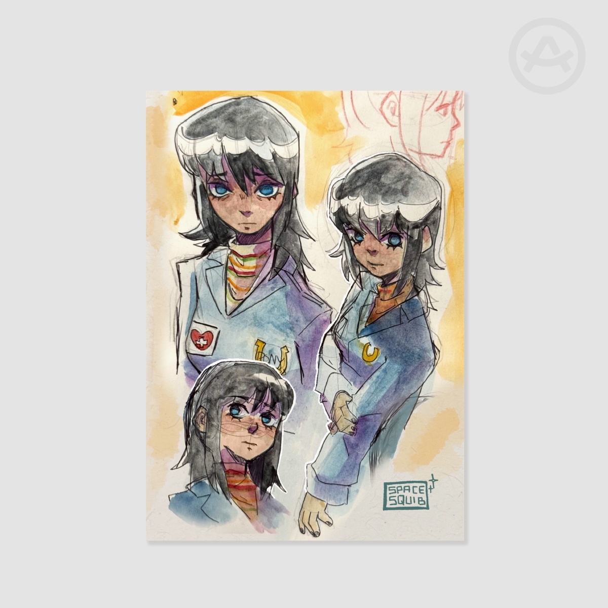 Anya Watercolor | Mouthwashing | A5 Print