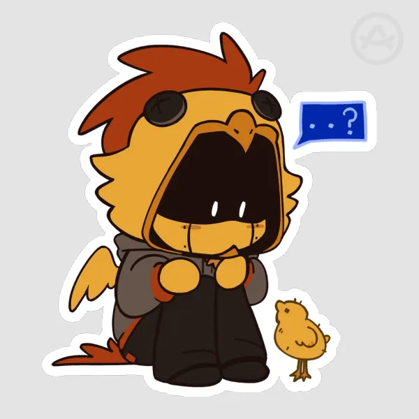 Null Sitting Sticker