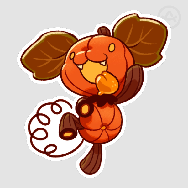 Pupkin sticker (cheering)