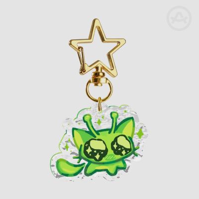 👽 Glorpi Cat "WOW!" Keychain! ⭐