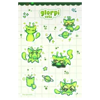 👽 Glorpi Cat Stickersheet! ⭐