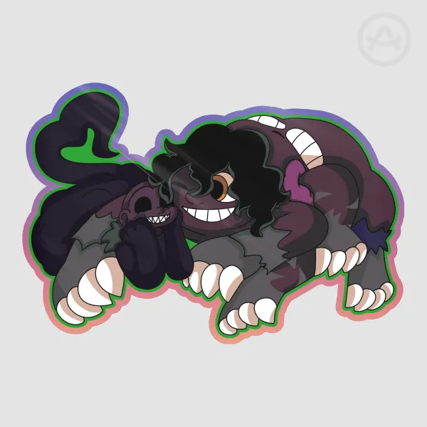 horrorstream cursed ver Die Cut Stickers