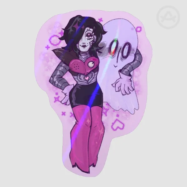 Mettaton & Napstablook sticker