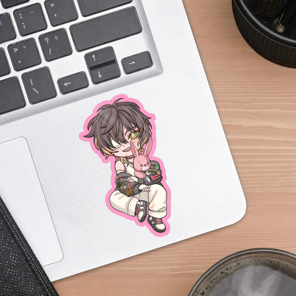[ Slow Damage ] Towa - Colored Edge Die Cut Stickers