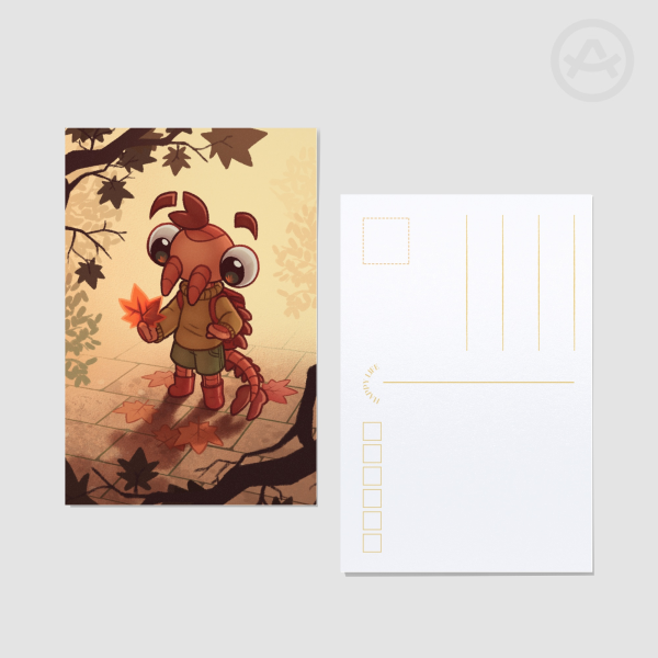 Clementine's Autumn Postcard