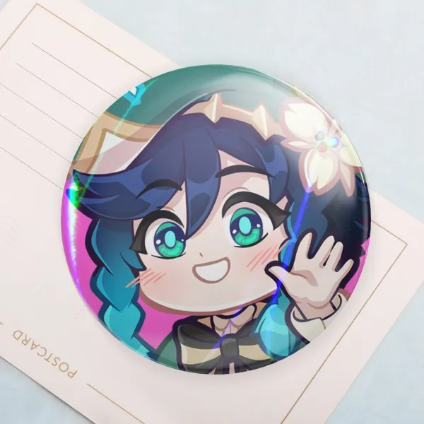 Venti Says Hello [Genshin Impact] - Badge