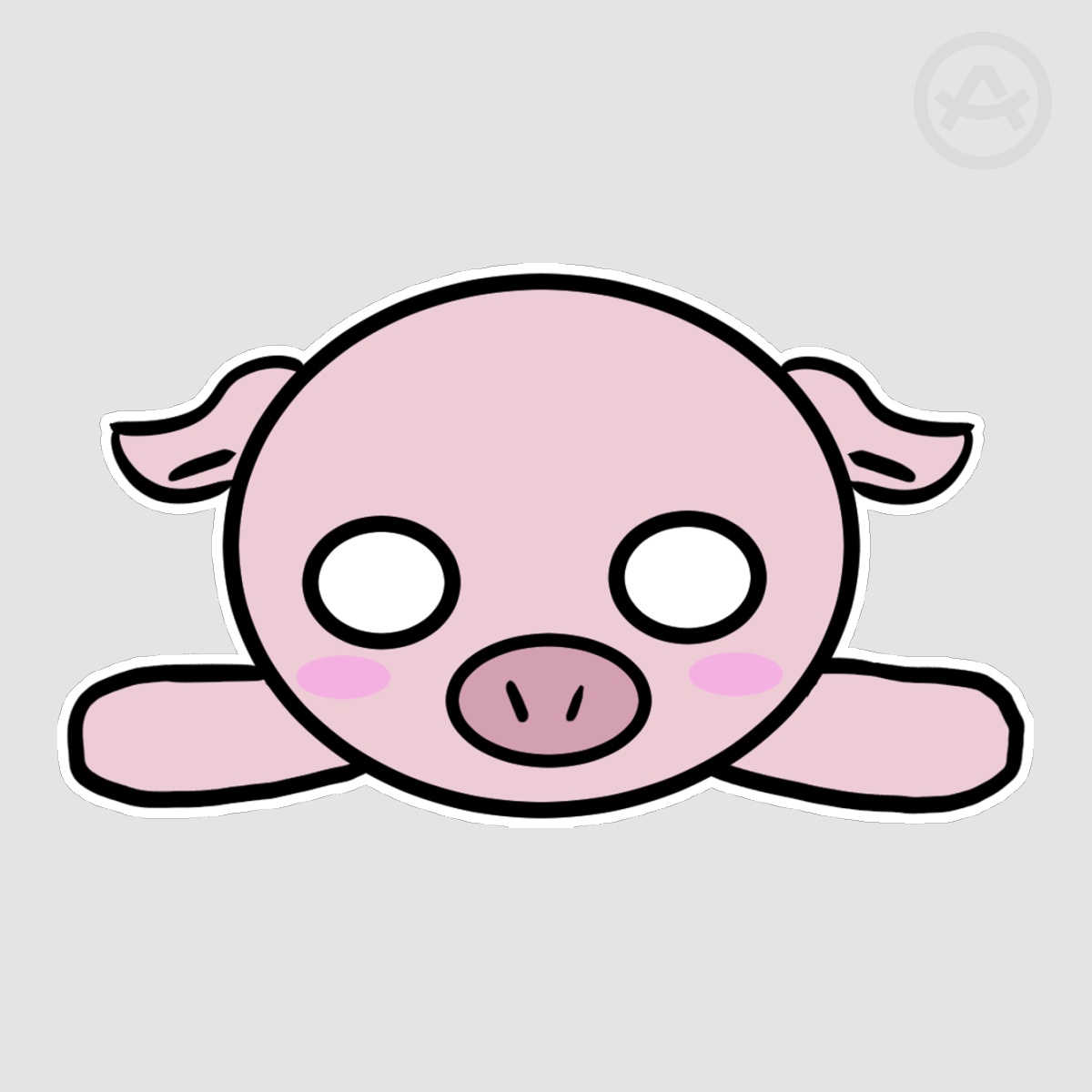 Die Cut Zodiac Pig Nesoberi Sticker