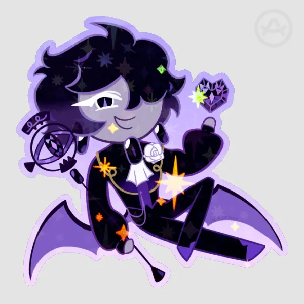 Black Sapphire Cookie Sticker