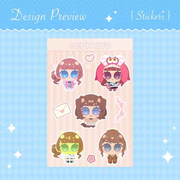 Honami Mochizuki Stickers Sheet