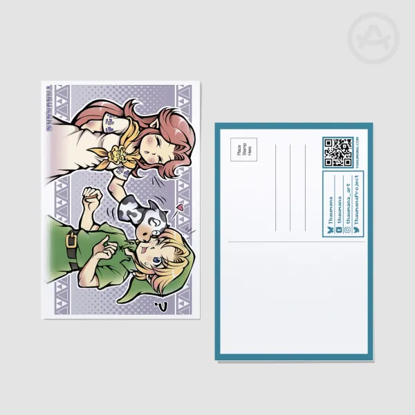 MOO - Malon & Link Postcard