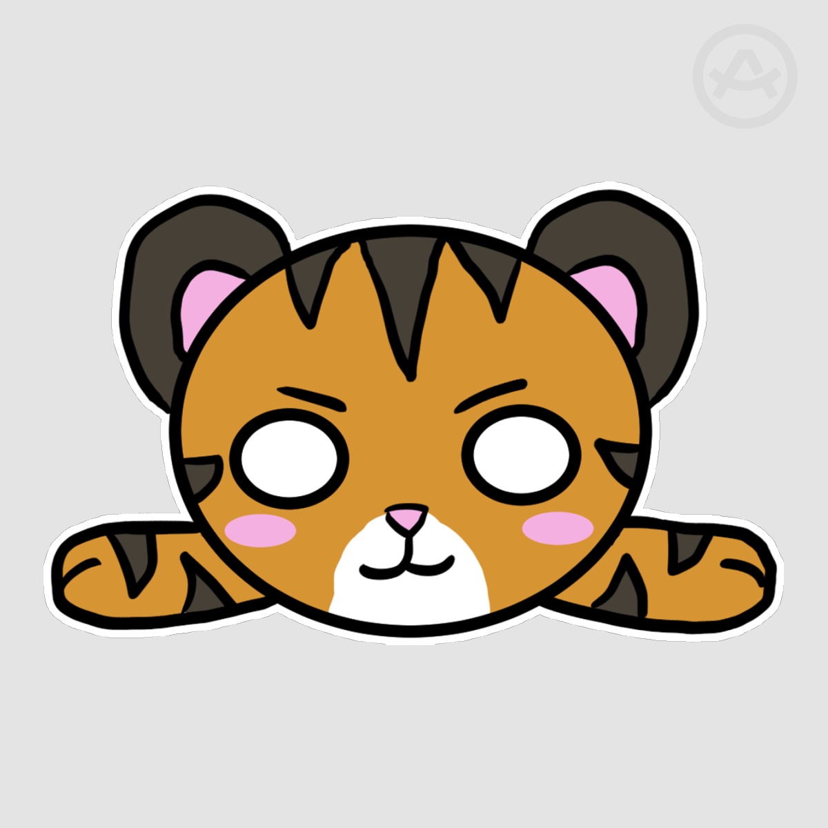 Die Cut Zodiac Tiger Nesoberi Sticker