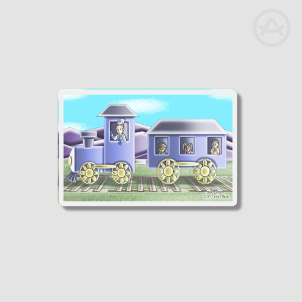 On The Train Fridge Magnets - 2.36""(60mm)