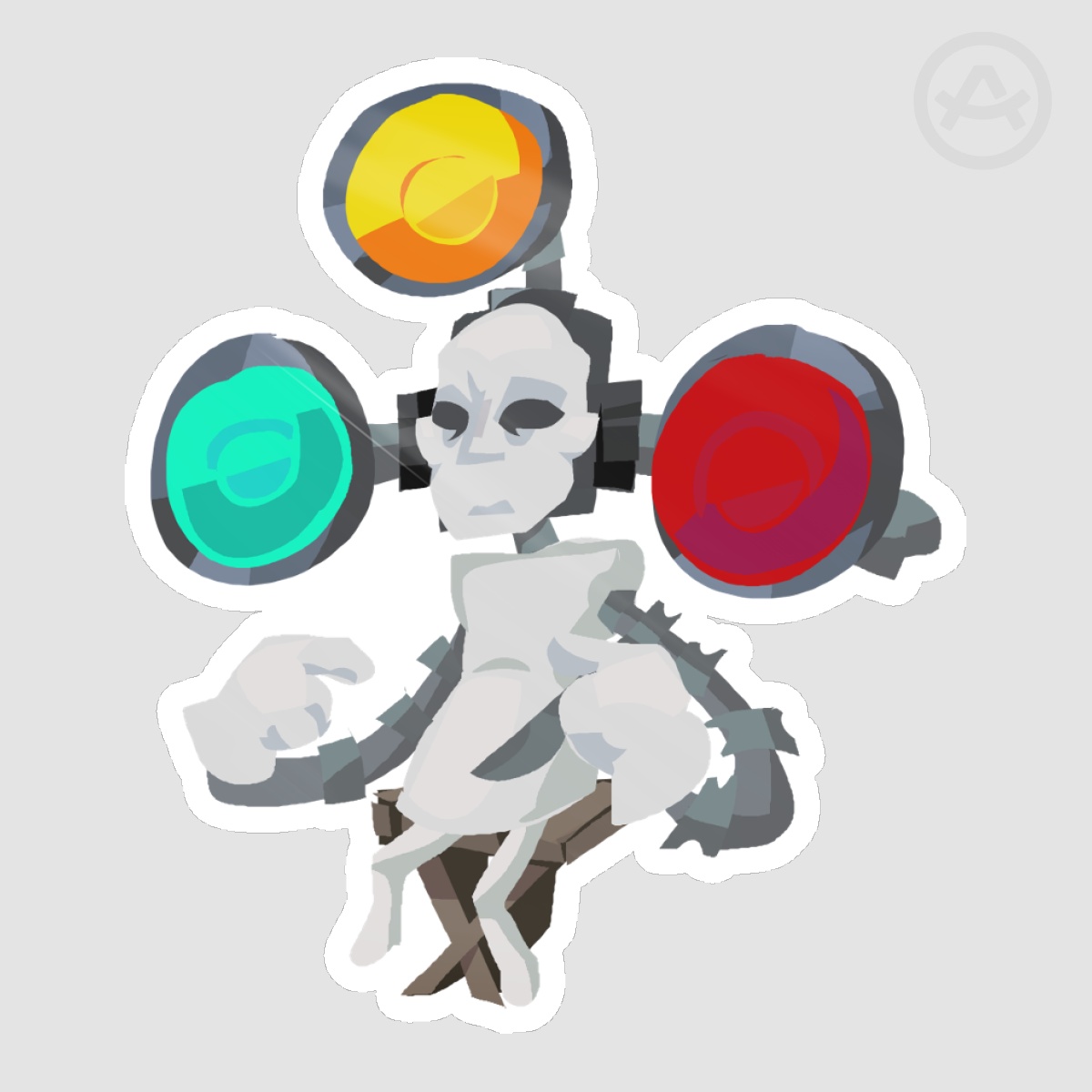 Sitting || Endacopia Sticker