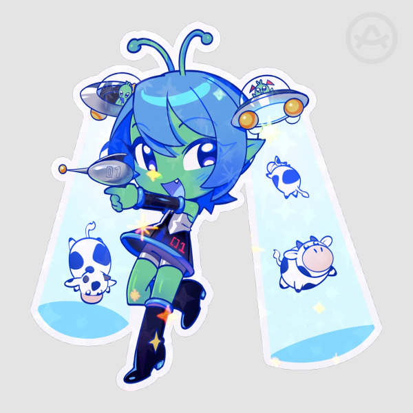 MikUFO Die Cut Sticker 2