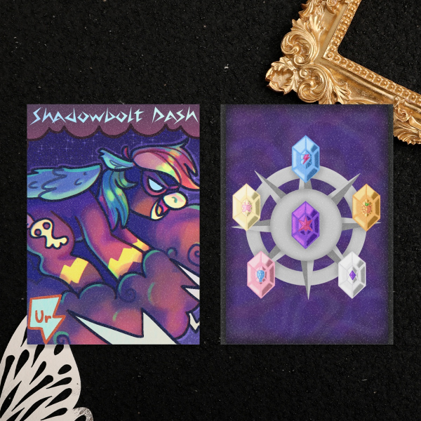 Shadowbolt Rainbow Dash Photocard
