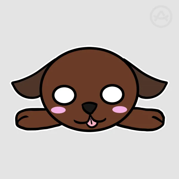 Die Cut Zodiac Dog Nesoberi Sticker
