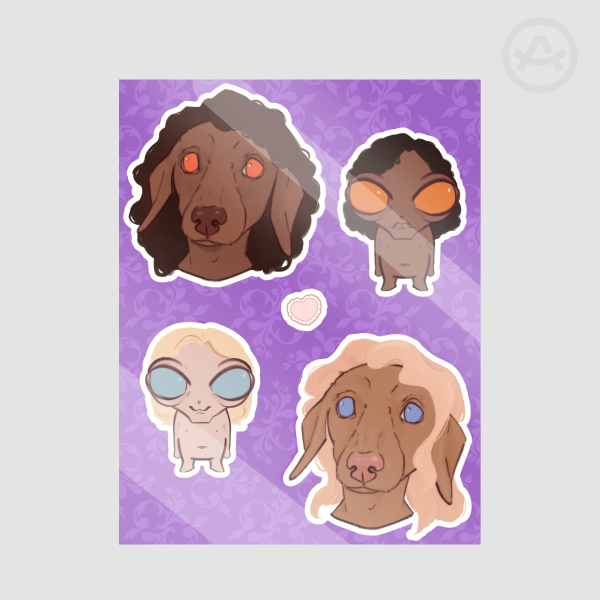 Lestat and Armand sticker sheet