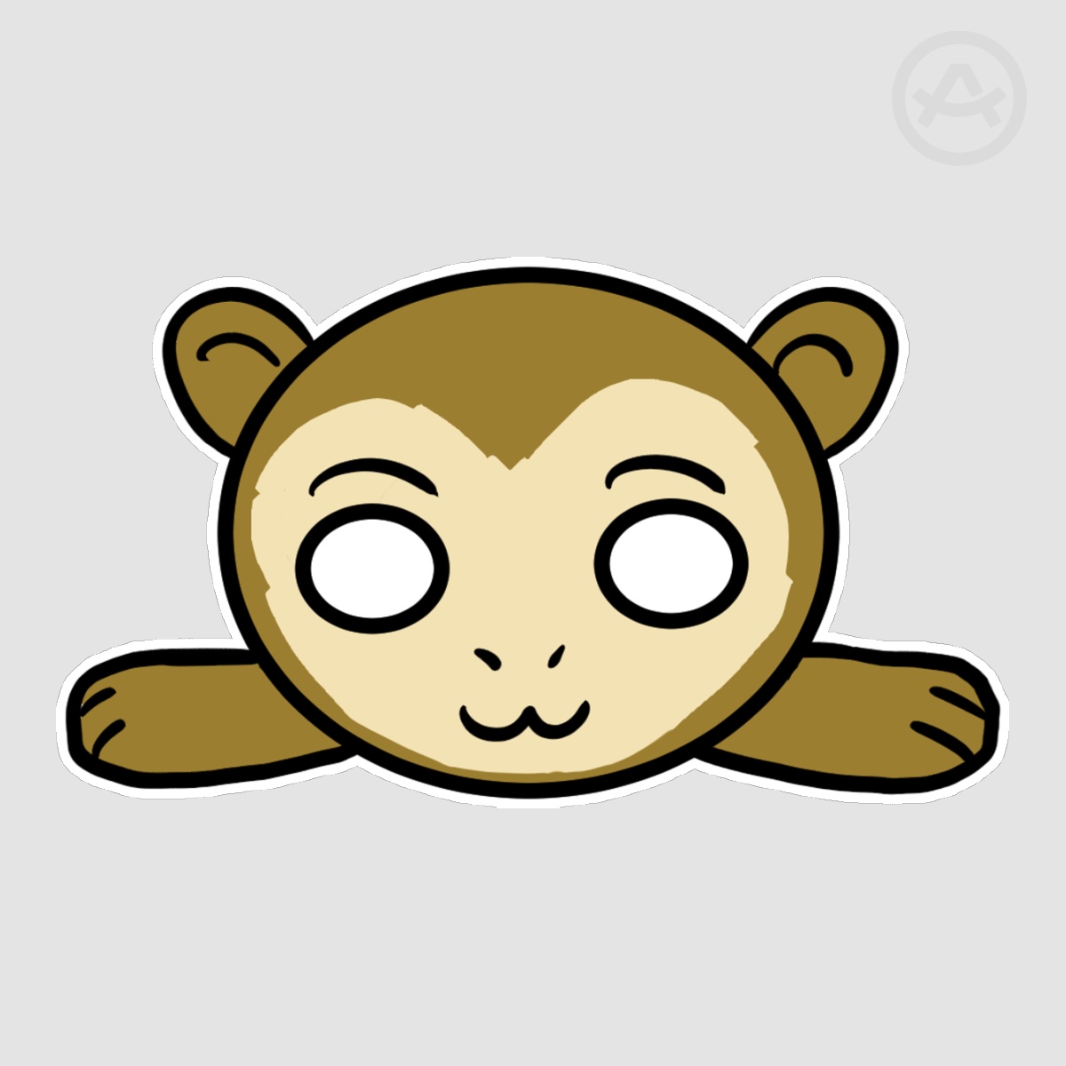 Die Cut Zodiac Monkey Nesoberi Sticker
