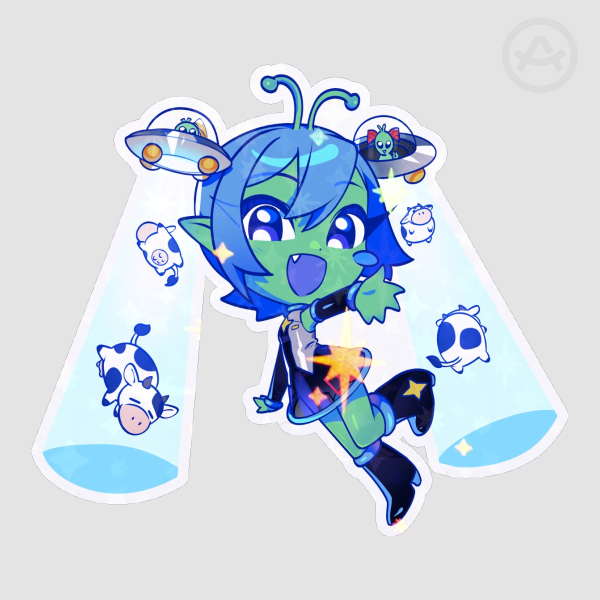 MikUFO Die Cut Sticker